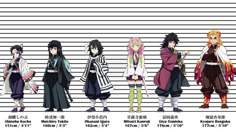 However, there is still a rank above it known as the Hashira. . Hashira height chart